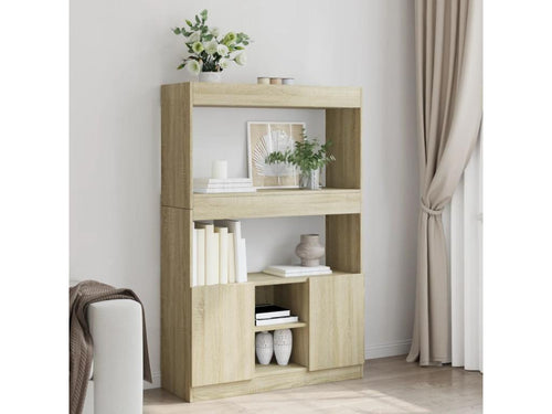 Ventoriq oak sideboard, 92x33x140 cm, engineered wood, IZEK83513