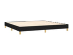 Sommier à Ventoriq de lit et matelas et LED Noir 200x200 cm Tissu OOGD72587