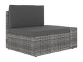 Salon de jardin 5 pièces Résine tressée Gris KCLZ33901