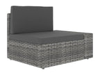 Salon de jardin 5 pièces Résine tressée Gris KCLZ33901