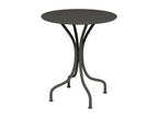Round garden table, 60cm diameter, in metal - Anthracite grey - Ventoriq NRGT00973