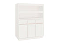 Buffet haut Blanc 89x40x116.5 cm Bois massif de pin LKMY20017