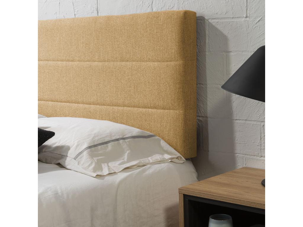 Tête de lit tapissée Lumenao 150x60 cm Couleur Moutarde 8 cm d'épaisseur GIVL09987