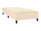 Lit à sommier tapissier avec matelas Crème 80x200 cm Tissu NKVZ54770