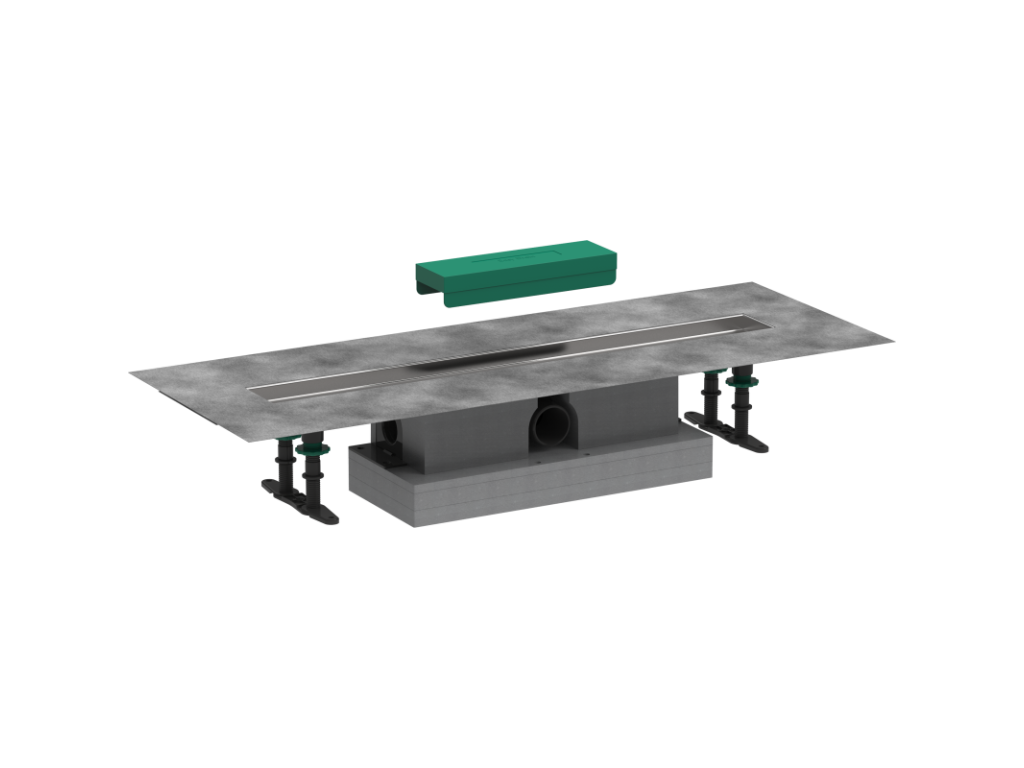 Lumenao 70cm shower channel installation, standard installation, Lumenao uBox LCCD51502