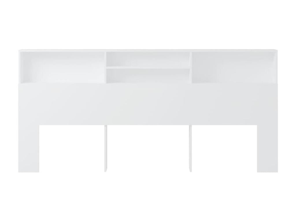 Armoire de tête de lit Blanc 220x19x103.5 cm NGWJ62037