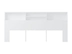 Armoire de tête de lit Blanc 220x19x103.5 cm NGWJ62037