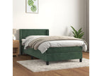 Lit à sommier tapissier avec matelas Vert foncé 100x200 cm XGON72354