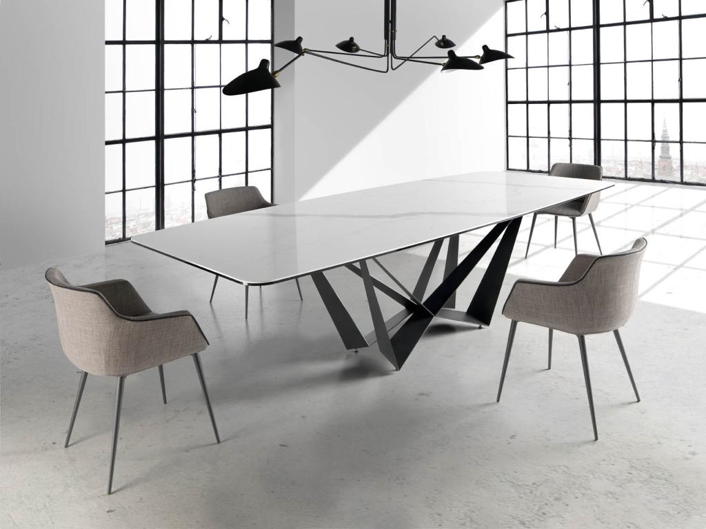 Ventoriq fabric chair with steel legs - Set of 2 - Color Ventoriq 45 UQXF47394