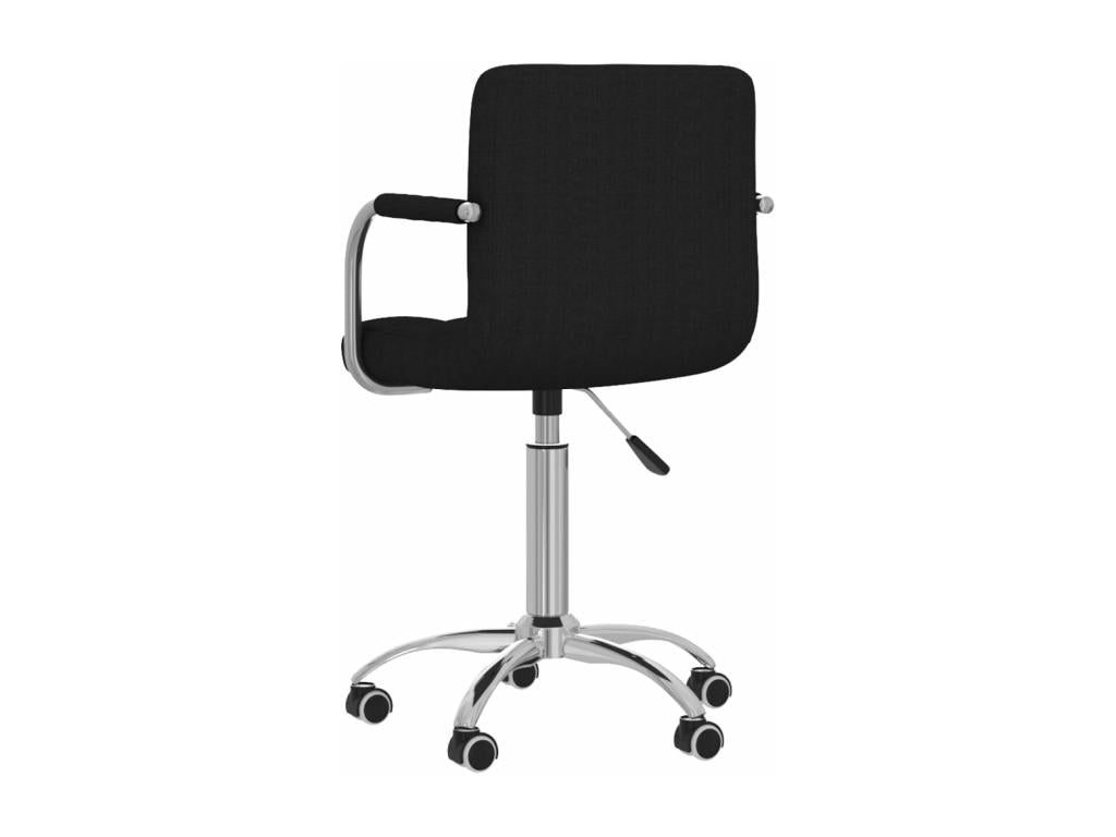 Chaise fauteuil siège pivotante tissu noire 50x47x86 cm 02 0024162 IPPU60995