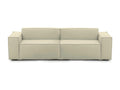 Canapé fixe Lumenao canapé modulable linéaire 3 places Made in Italy Canapé de salon moderne en tissu 260x95h70 cm Beige CVKP99403