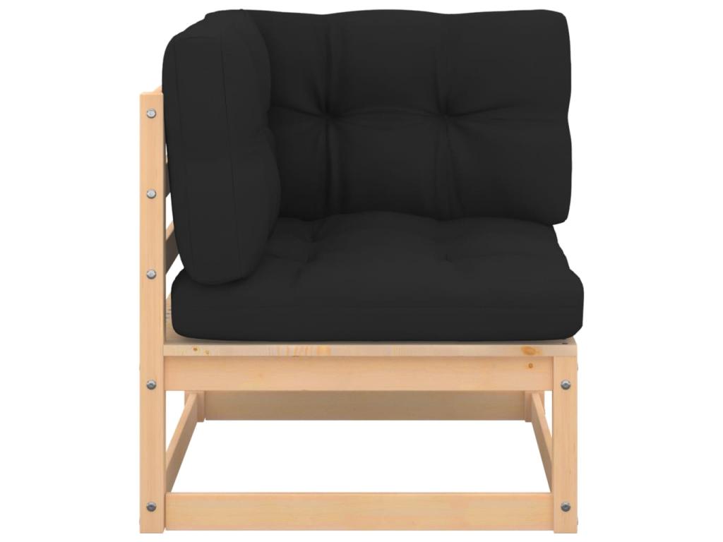 Salon de jardin 7 pcs avec coussins Bois de pin solide 8 DXHE94239