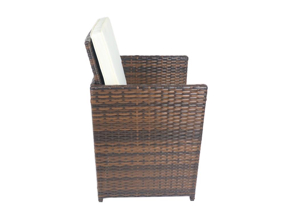 Lumenao 9-pièces salon de jardin salon de jardin verre table chaises rotin Lumenao AYAJ33072