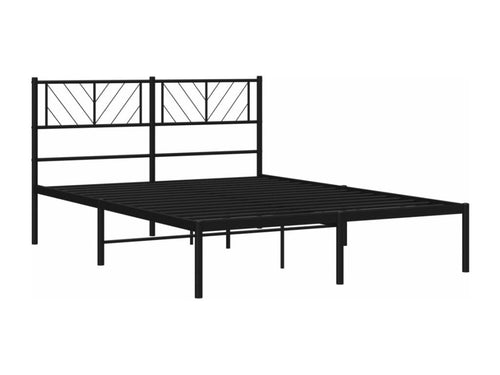 Metal bed frame with black headboard 120x190 YLFS35319