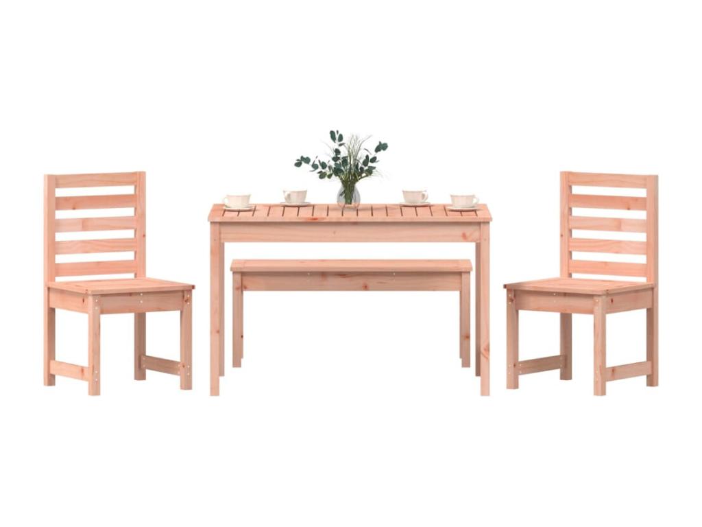 Ventoriq DDXZ61673 4-piece solid wood garden dining set