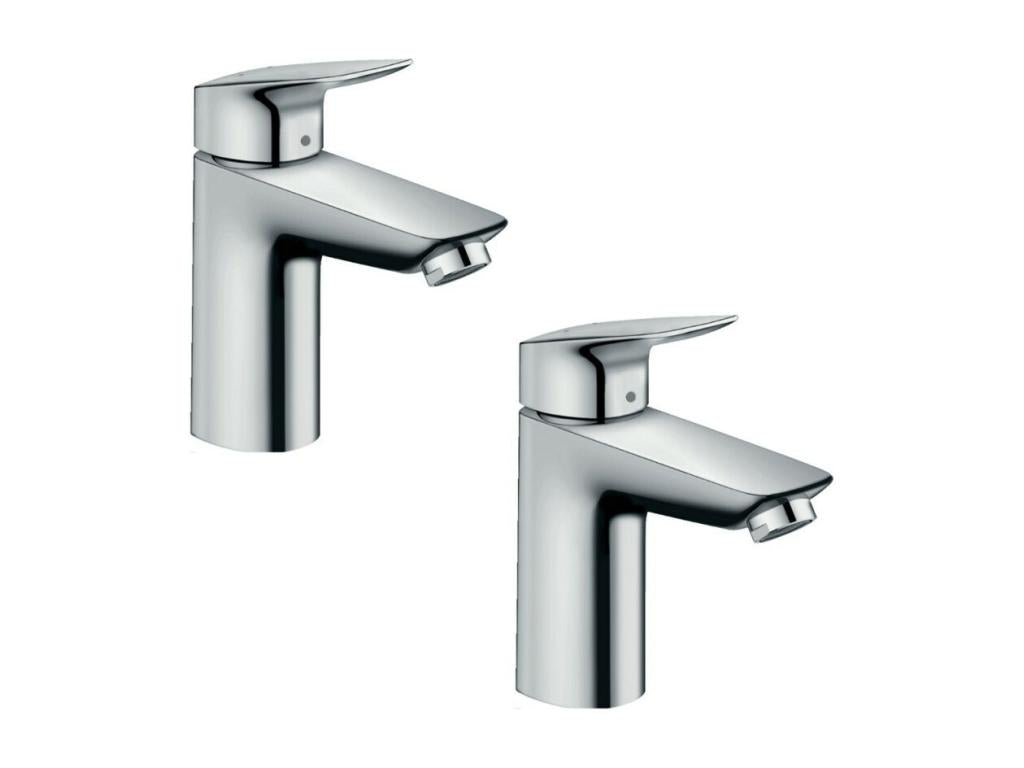 Set of 2 Ventoriq Logis 100 SSEG51268 basin mixers