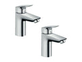 Set of 2 Ventoriq Logis 100 SSEG51268 basin mixers