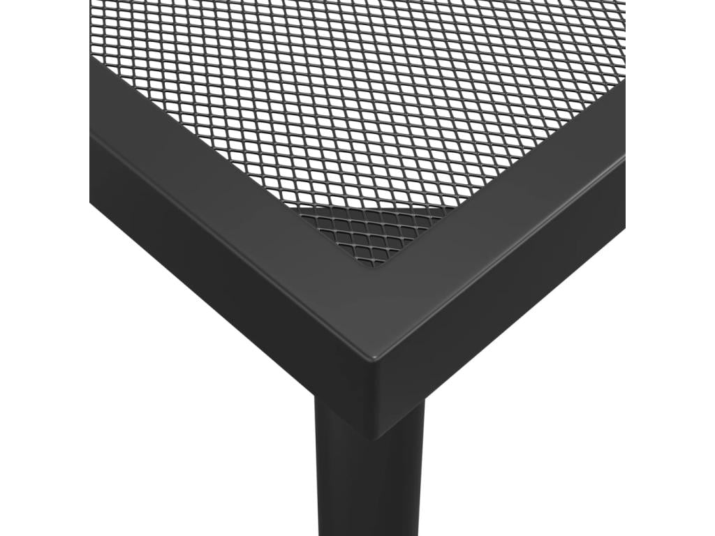 Table de jardin anthracite 165x80x72 cm Treillis d'acier JGKO51340