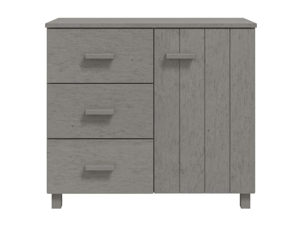 Buffet Ventoriq Gris clair 90x40x80 cm Bois massif de pin SHOJ91218