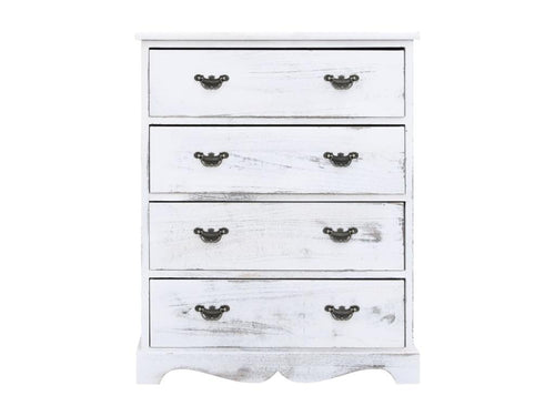 Armoire à tiroirs Blanc 60x30x75 cm Bois LJJC05125