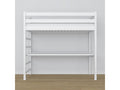 Lit mezzanine en bois - avec bureau N01 Blanc 120x200 CUBB17759