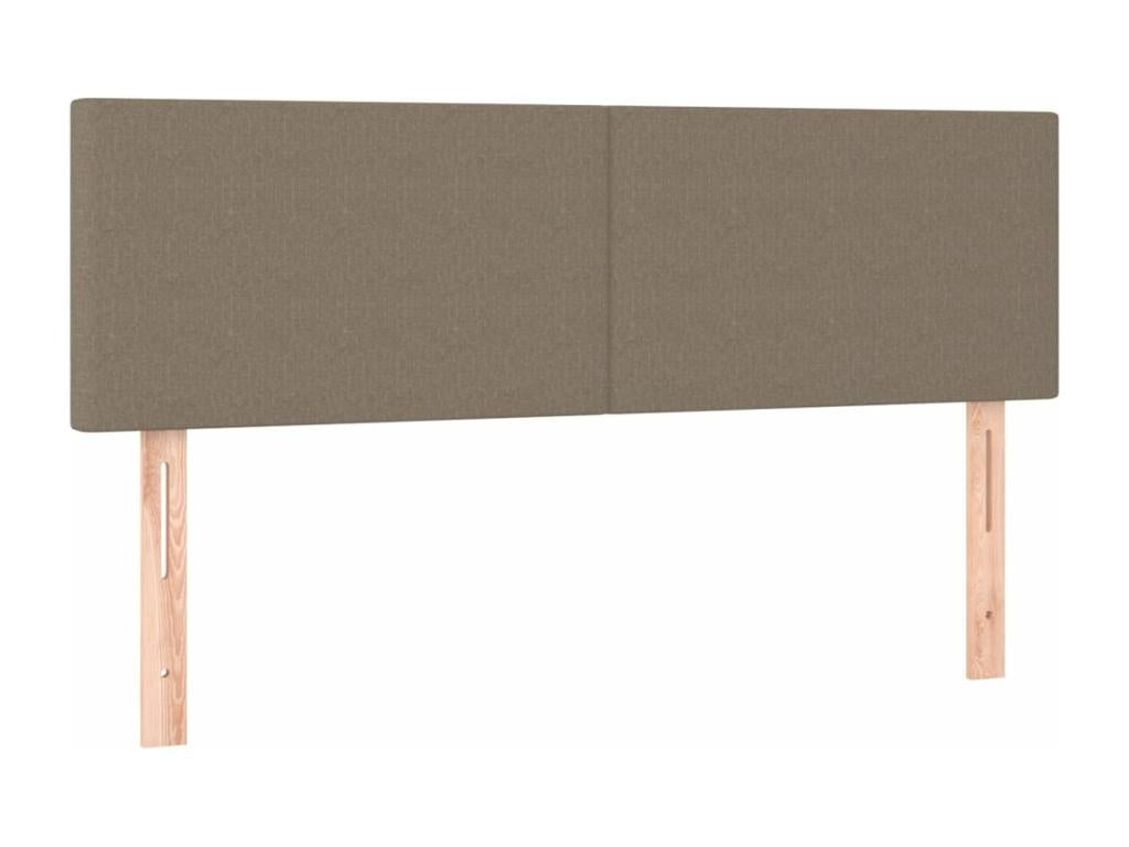 Sommier tapissier avec matelas et LED Ventoriq 140x190 cm Tissu ZDHI84239