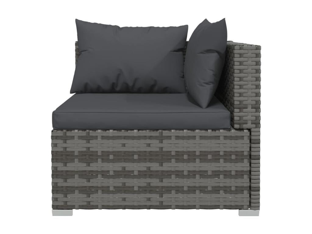 Salon de jardin meuble résine grise 70x70x60.5 cm 02 0016867 FXYW13651