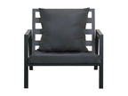 Salon de jardin 5 pcs avec coussins Aluminium Gris foncé TYCQ24682