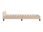 Cadre de lit avec tête de lit Cappuccino 80x200 cm Similicuir PYEY29618