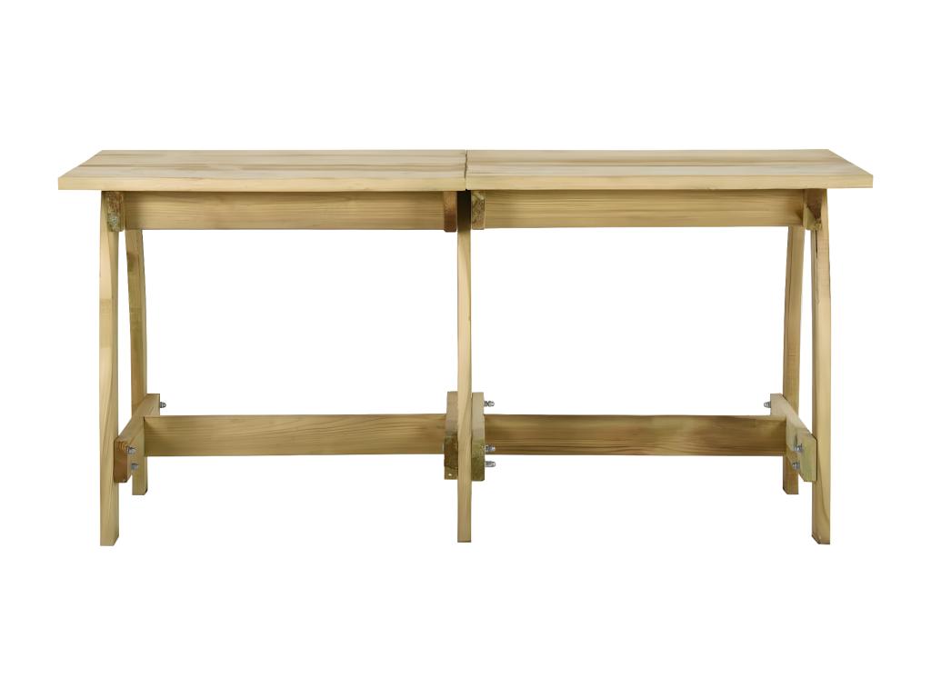 Table de jardin 160x74x75 cm Bois de pin imprégné GMMG59735