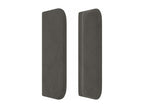 Tête de lit avec oreilles Gris foncé 163x16x78/88 cm Velours AVOT38285
