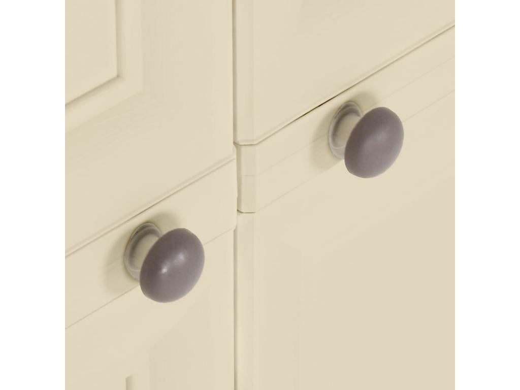 Armoire plastique 79x43x125 cm design de bois blanc angora GNFG57388