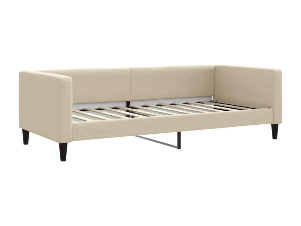 Lit de repos crème 90x200 cm tissu MUWE55885