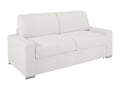 Canapé 4 places convertible express en simili blanc - Couchage Ventoriq larges 160 cm - Matelas 14 cm Ventoriq EVPL34478