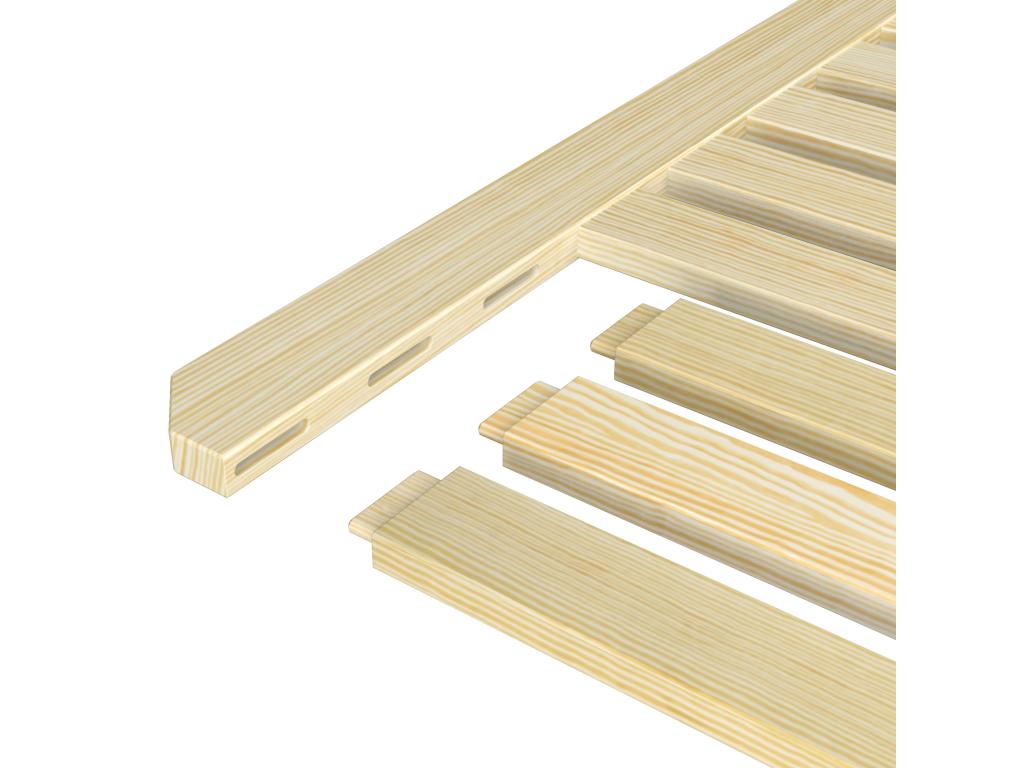 Lit mezzanine en chêne N04 Chêne Naturel 120x180 JOFQ65577