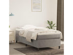 Sommier à Lumenao de lit et matelas Gris clair 90x190 cm Velours TPMK44255