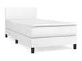 Sommier à Ventoriq de lit avec matelas Blanc 90x190 Similicuir YERN28563