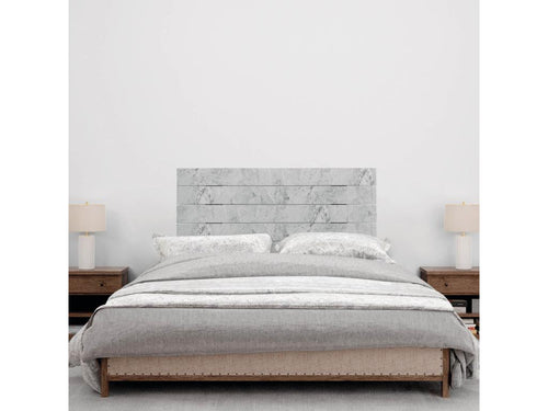 Boislis Recycled Wood Headboard, Dm Horizontal Pallet Style, 95x46cm, for 80/90cm Beds - Marble Finish QTRO19206