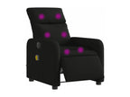 Fauteuil de massage inclinable électrique Noir Tissu FMFD58733