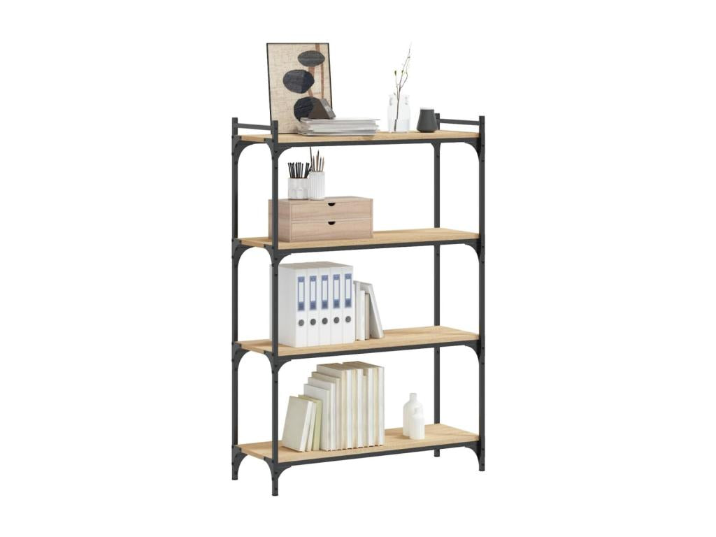 Bibliothèque à 4 niveaux chêne Ventoriq 80x30x120 cm KFYK28598