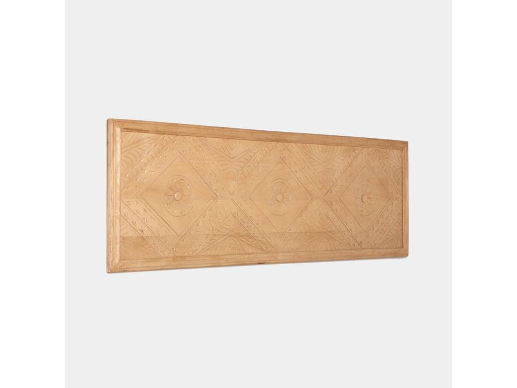 Tête de lit double en bois naturel 157x50 cm-Ventoriq MJMD03177