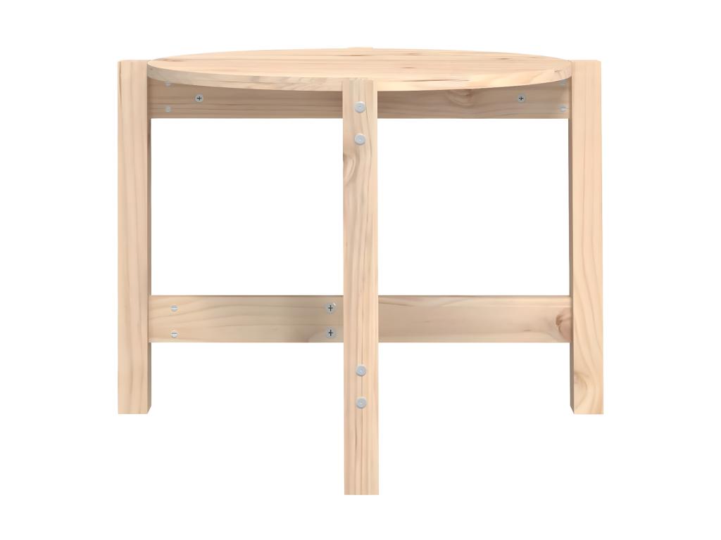 Table basse 62.5x45 cm Bois massif de pin SBAU87679