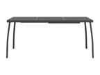 Table de jardin anthracite 165x80x72 cm Treillis d'acier JGKO51340