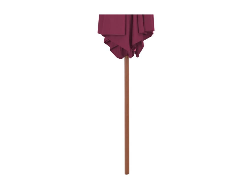 Parasol with wooden pole, 270 cm, Bordeaux, UBFG93717