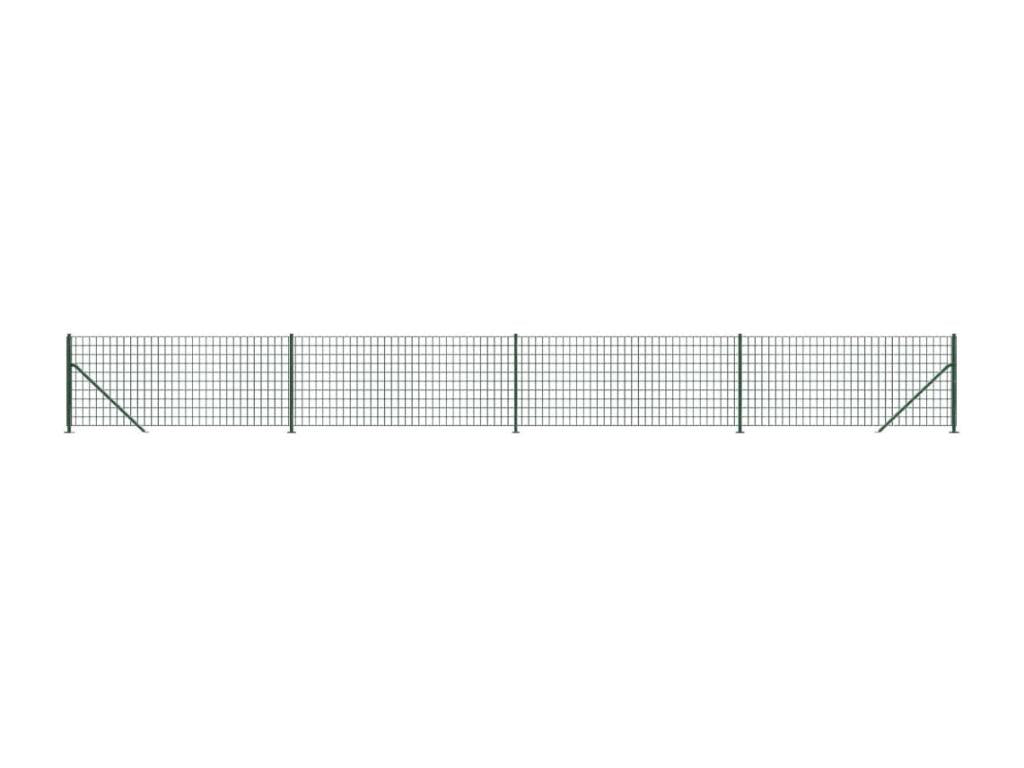 Wire mesh fence with green flange 1x10 m MARG58413