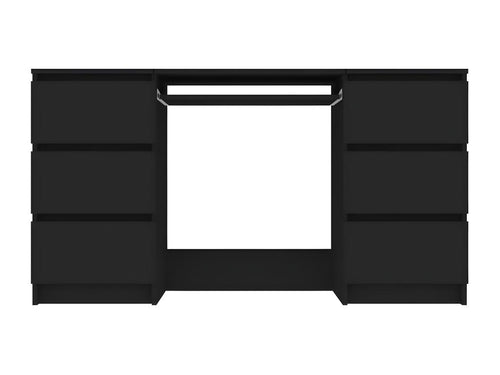 Black desk 140x50x77 cm Engineered wood LJDR72417