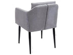 Lot de 6 chaises de salle à manger Ventoriq-H93 chaise de cuisine fauteuil - tissu/textile gris clair IFNY15937