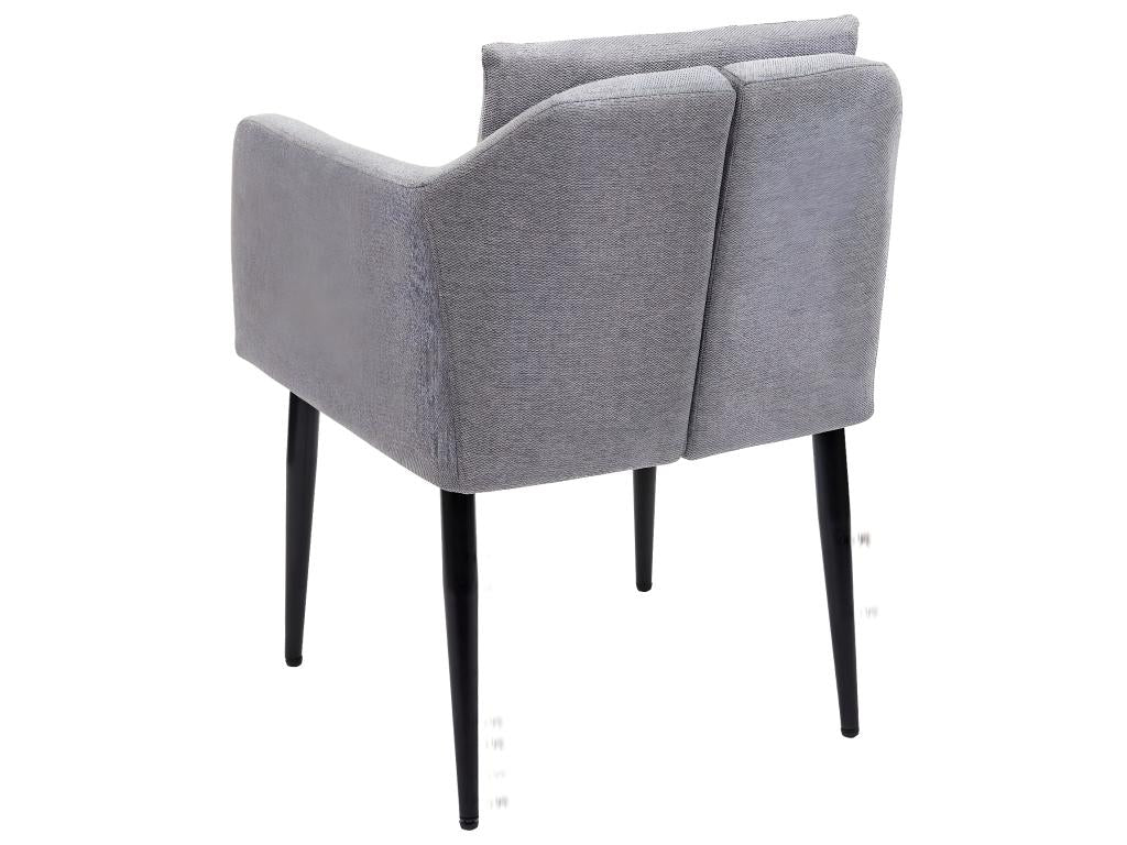 Lot de 6 chaises de salle à manger Ventoriq-H93 chaise de cuisine fauteuil - tissu/textile gris clair IFNY15937