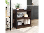 Kitchen trolley, brown oak, 70x30x82, engineered wood, QURF15374