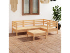 Salon de jardin 5 pcs Bois de pin massif CWWB77990